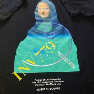 UT MUSEE DU LOUVRE x Peter Saville Mona Lisa t-shirt  sz L mens